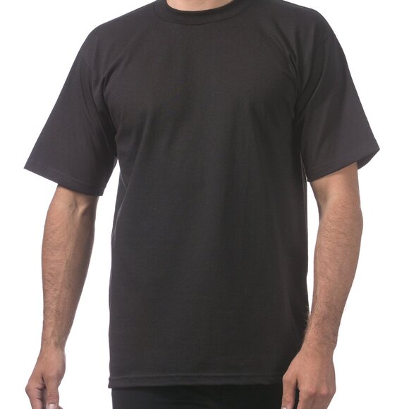 Pro Club Men's Heavyweight Cotton Short Sleeve Crew Neck T-Shirt - Picture 5 of 5